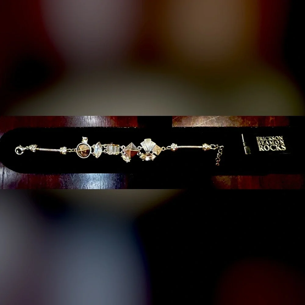 Erickson Beamon Rocks Women Bracelet Silver New Helen of Troy New Tags - Picture 2 of 2